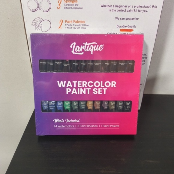 Glokers Acrylic Paint Kit Art Supplies, Palette Canvas Brush & watercolor paint - Picture 5 of 7